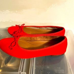 Red, Ballet Flats